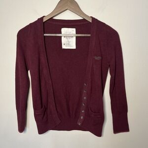 Hollister Y2K Cardigan Sweater Schoolgirl Clueless Sz Medium (Fits‎ Small)